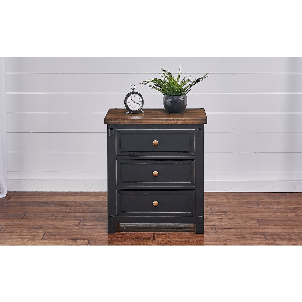 Stormy Ridge Nightstand, Chicory / Black. Picture 3