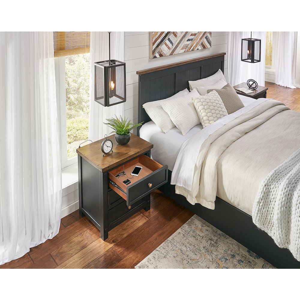 Stormy Ridge Nightstand, Chicory / Black. Picture 7