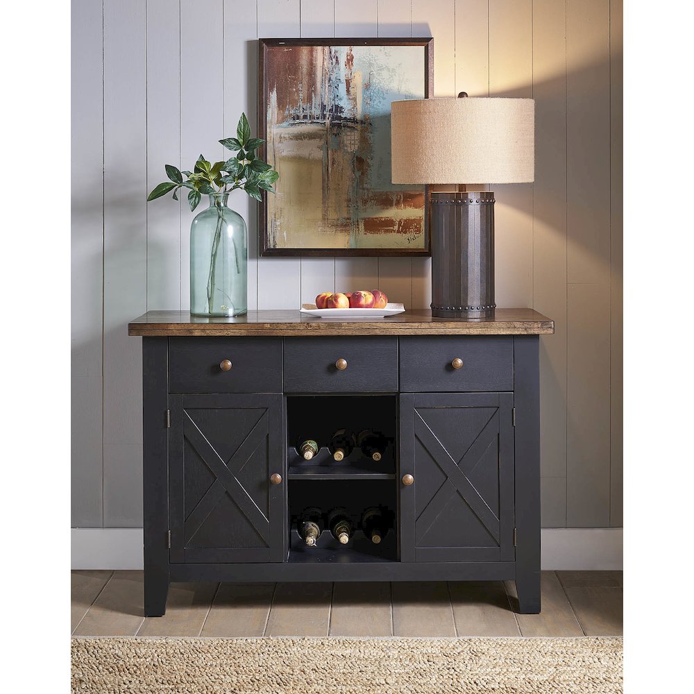 Stormy Ridge 52" Server, Chicory / Black. Picture 4