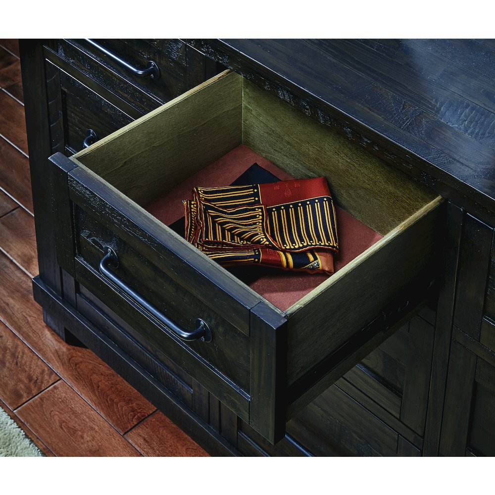 Sun Valley Dresser & Mirror, Charcoal Finish. Picture 3