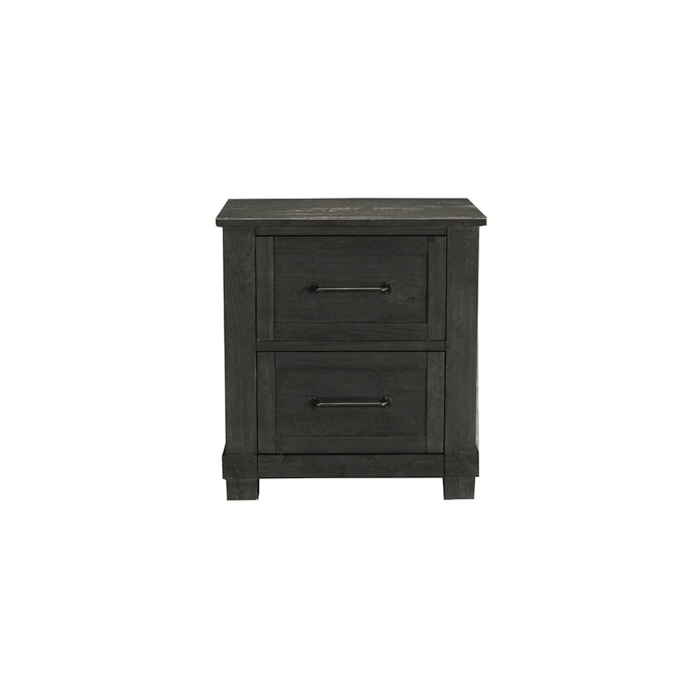 Sun Valley Nightstand, Charcoal Finish. Picture 1