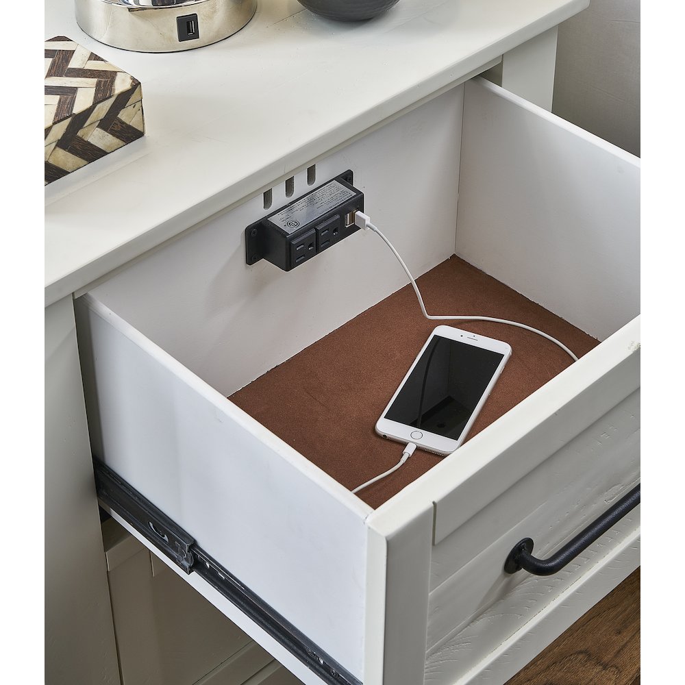 Sun Valley Nightstand, White Finish. Picture 3