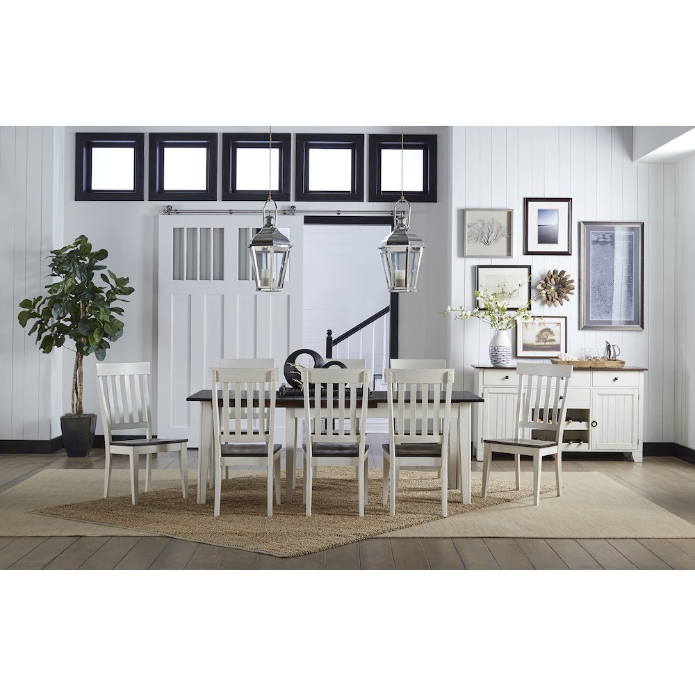 Toluca 60" - 132" Rectangular Leg Table with (3) 24" Self-Storing Leaves. Picture 6