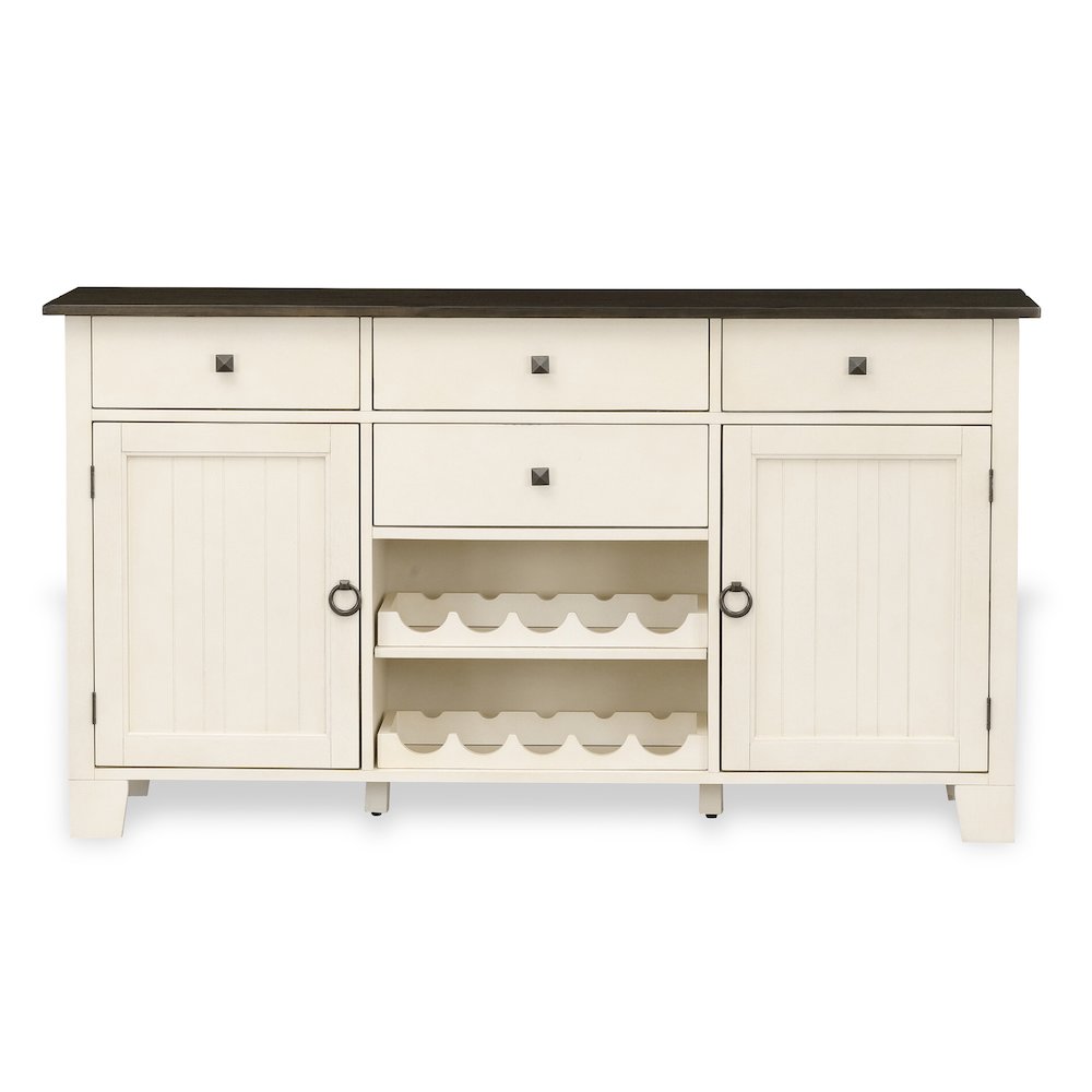 Toluca 66" Server, Chalk / Cocoa Bean. Picture 2