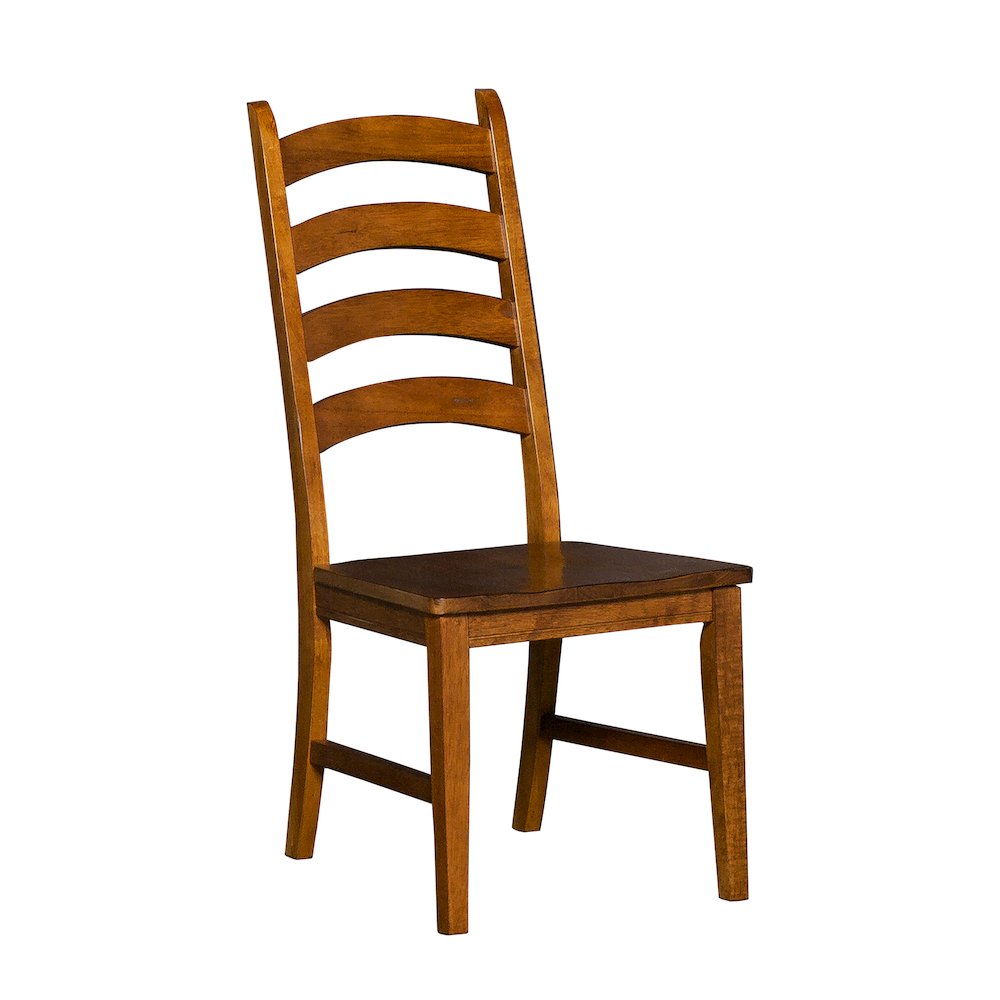 Toluca Ladderback Side Chair, Rustic Amber. Picture 1