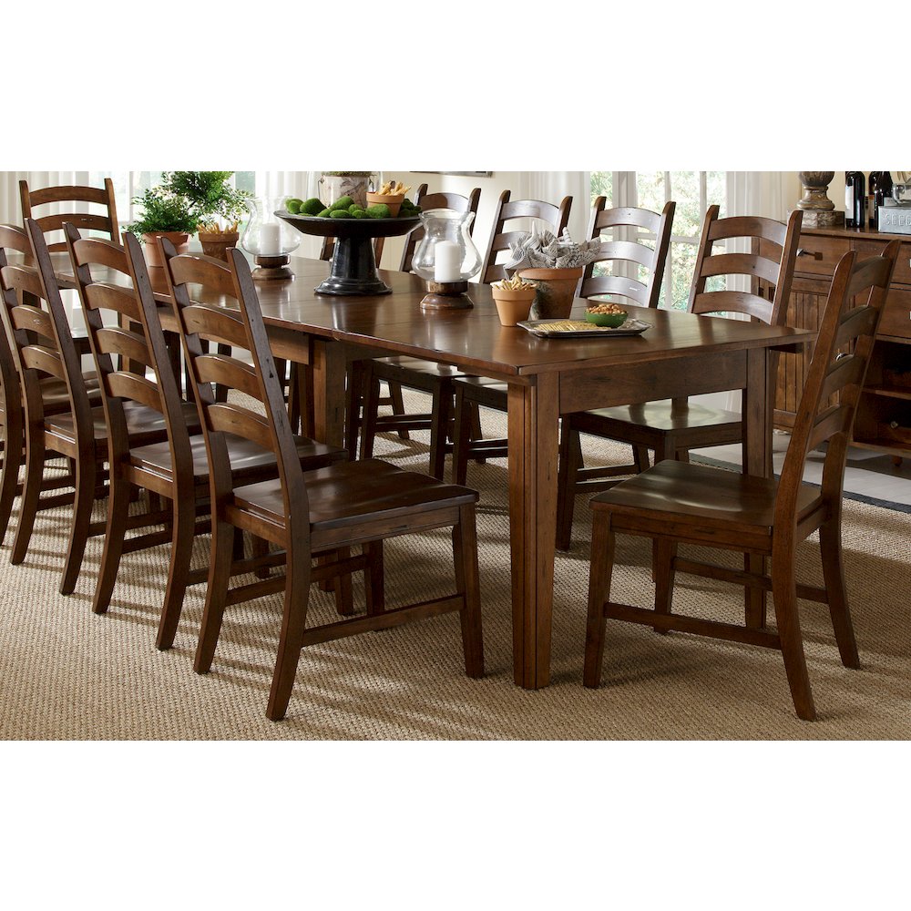 Toluca Ladderback Side Chair, Rustic Amber. Picture 4
