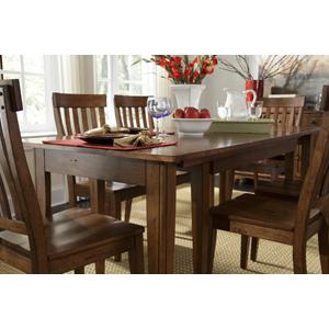 Rustic Amber Rectangular Dining Table with Self-Storing Leaves, Belen Kox. Picture 7