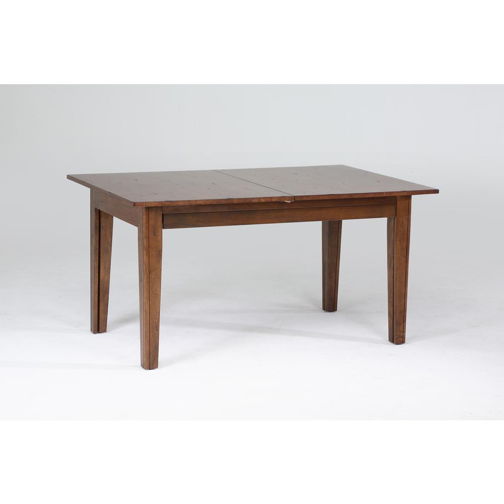Rustic Amber Rectangular Dining Table with Self-Storing Leaves, Belen Kox. Picture 6