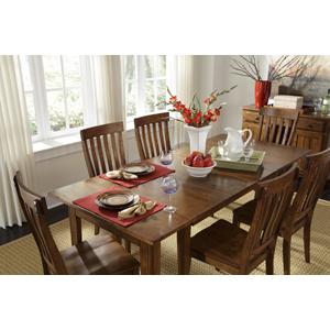 Rustic Amber Rectangular Dining Table with Self-Storing Leaves, Belen Kox. Picture 11