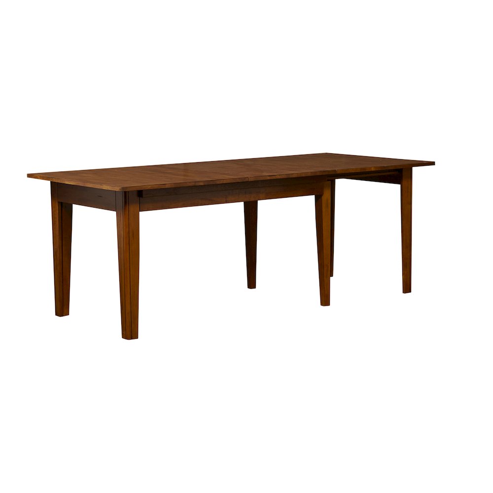 Toluca 61.25" - 133.25" Rectangular Leg Table with (3) 24" Self-Storing Leaves. Picture 2