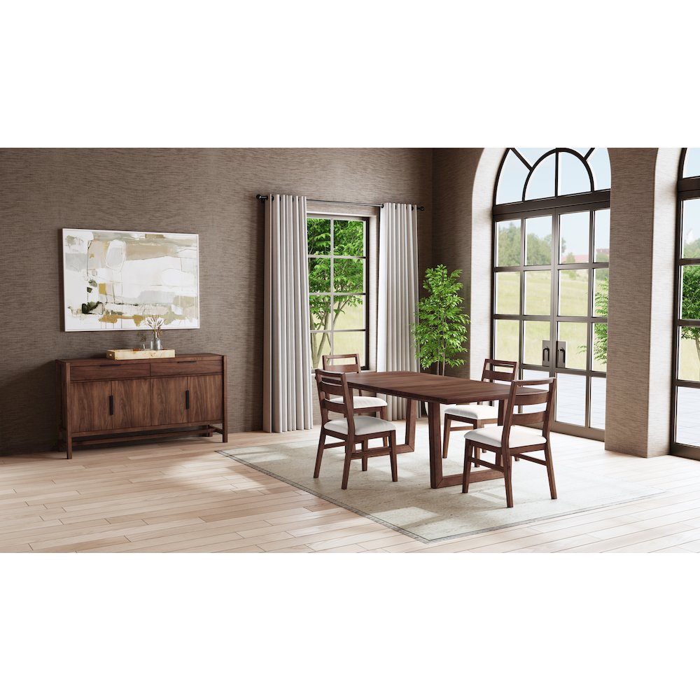 Voss 78" - 96" Dining Table, Sable. Picture 8