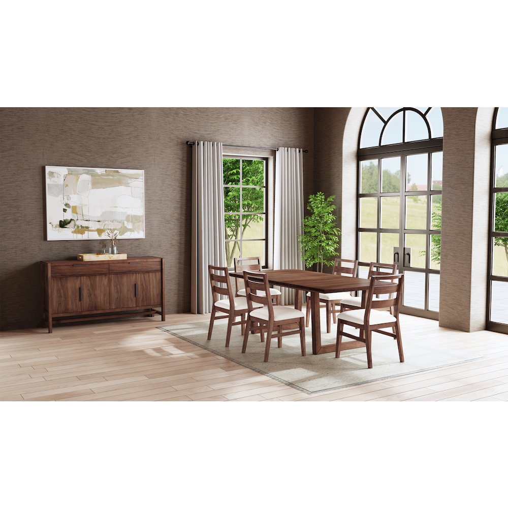 Voss 78" - 96" Dining Table, Sable. Picture 9