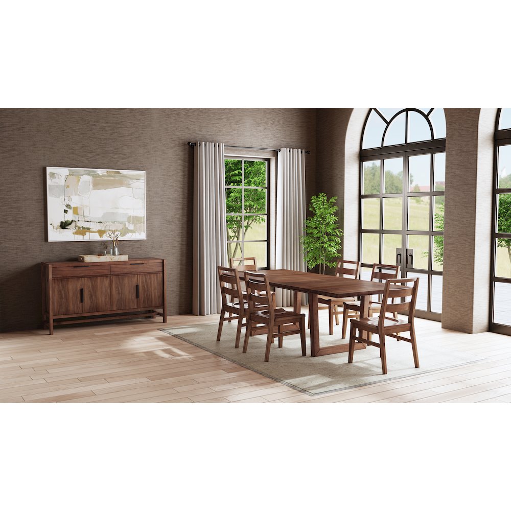 Voss 78" - 96" Dining Table, Sable. Picture 12