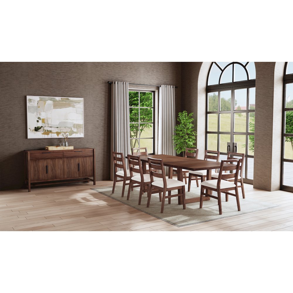 Voss 78" - 96" Dining Table, Sable. Picture 11