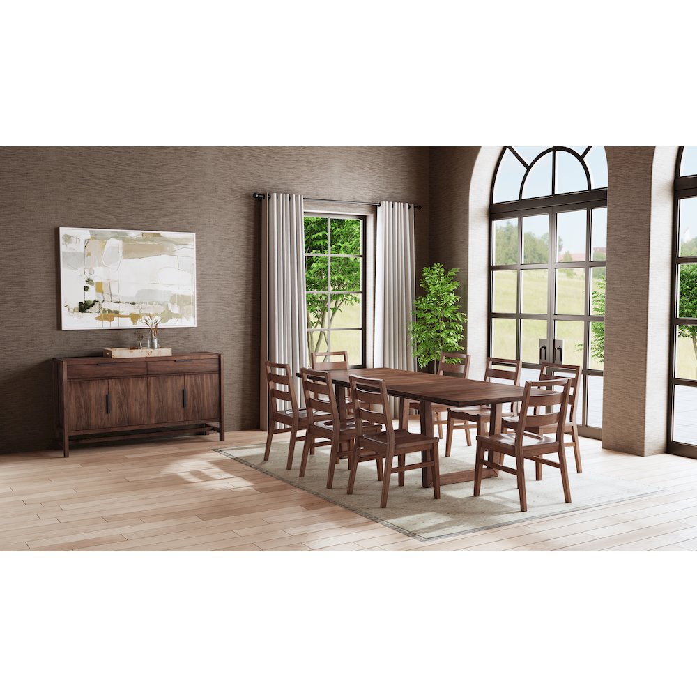 Voss 78" - 96" Dining Table, Sable. Picture 13