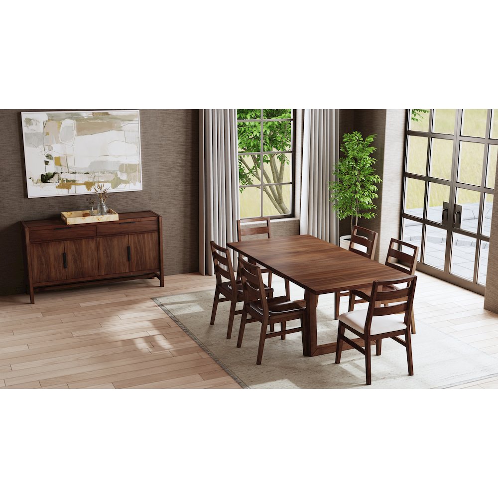Voss 78" - 96" Dining Table, Sable. Picture 17