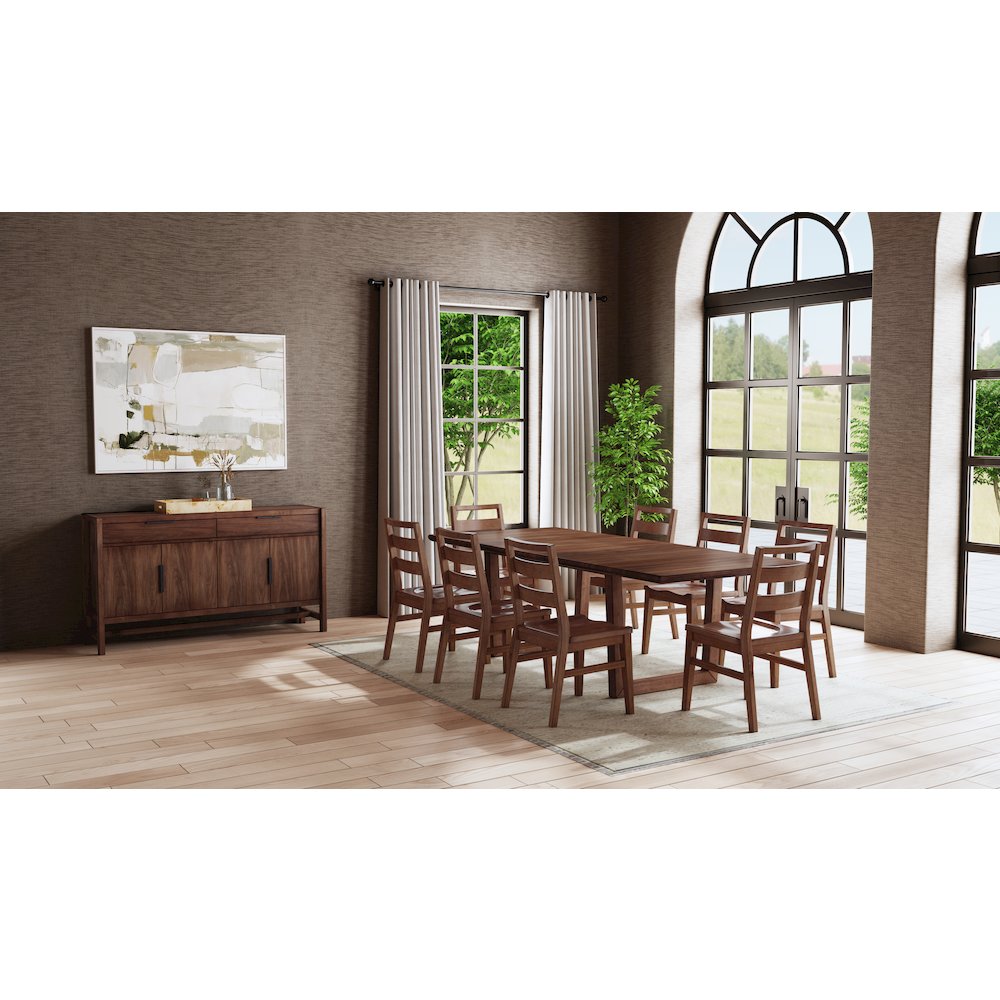 Voss 78" - 96" Dining Table, Sable. Picture 16