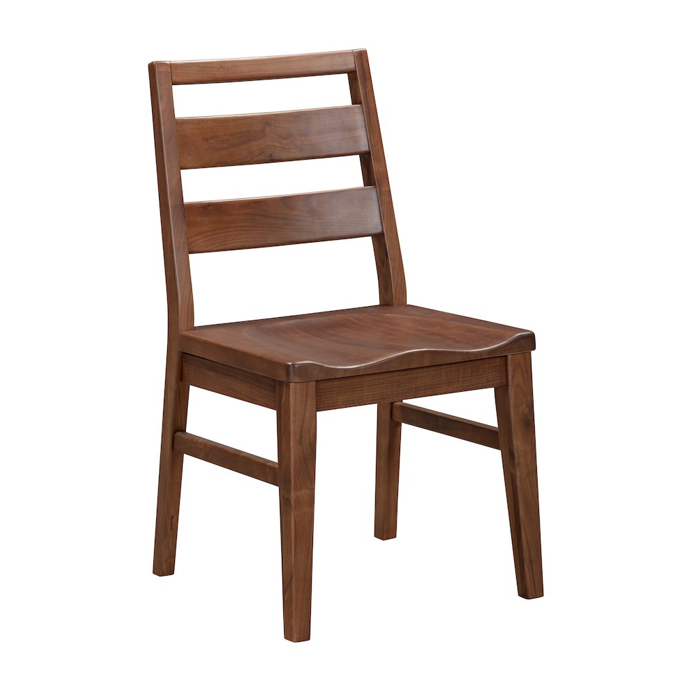 Voss Ladderback Chair with Wood Seat (2 pack), Sable. Picture 2