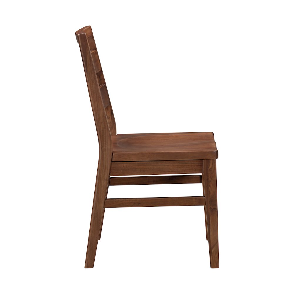Voss Ladderback Chair with Wood Seat (2 pack), Sable. Picture 1