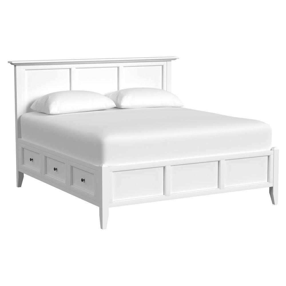 Westlake Queen Storage Bed, White. Picture 2