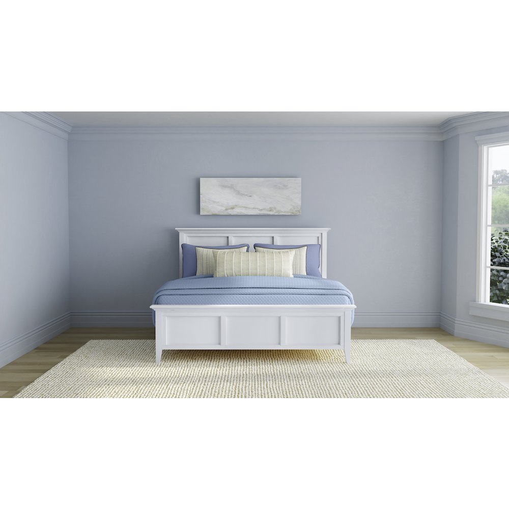 Westlake Queen Mansion Bed, White. Picture 3