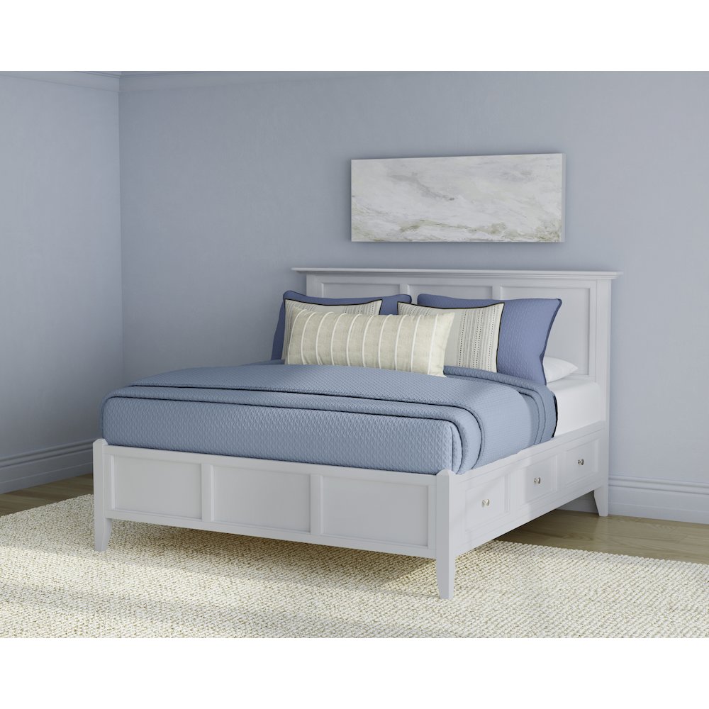 Westlake Queen Storage Bed, White. Picture 3