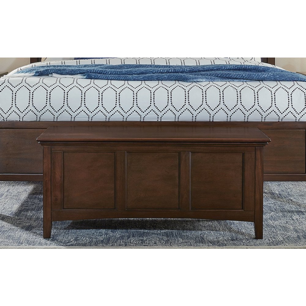 Westlake Cedar-Lined Blanket Trunk, Cherry Brown Finish. Picture 7