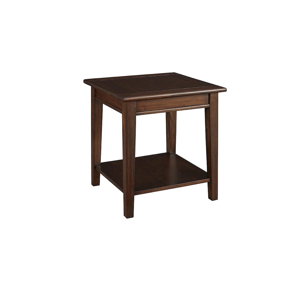 Westlake End Table, with Shelf, Cherry Brown. Picture 2