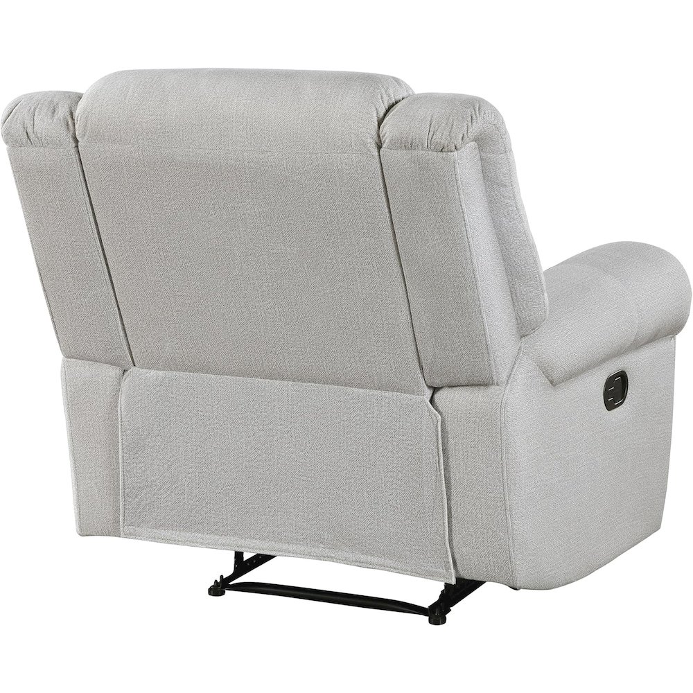 Lexicon Brennen Microfiber Reclining Chair in Mist. Picture 6