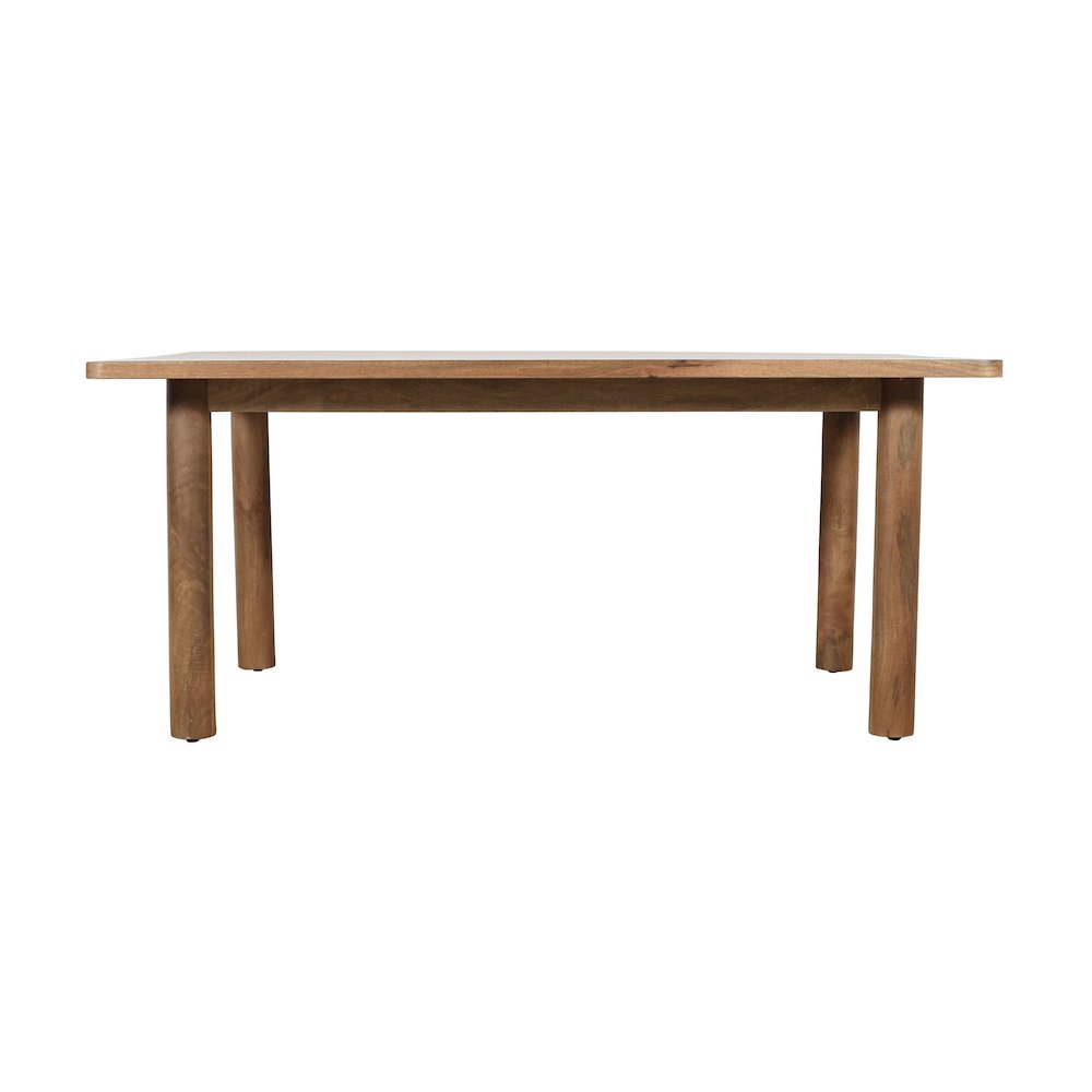Bodhi 70" Rustic Solid Wood Dining Table. Picture 1