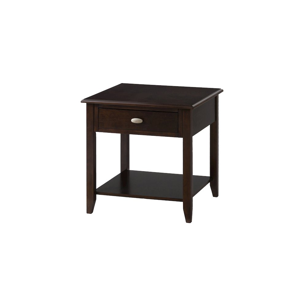 Merlot Warm Contemporary End Table. Picture 2
