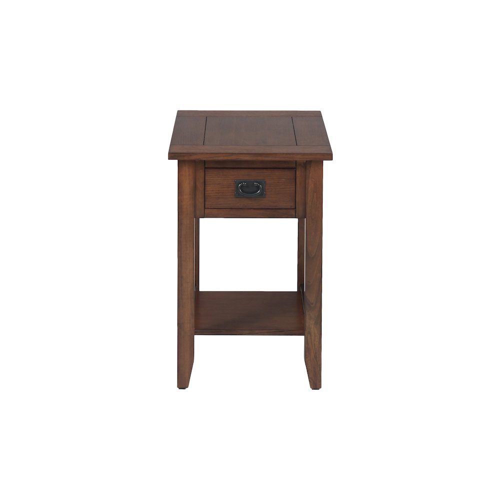 Mission Oak Chairside Table. Picture 1