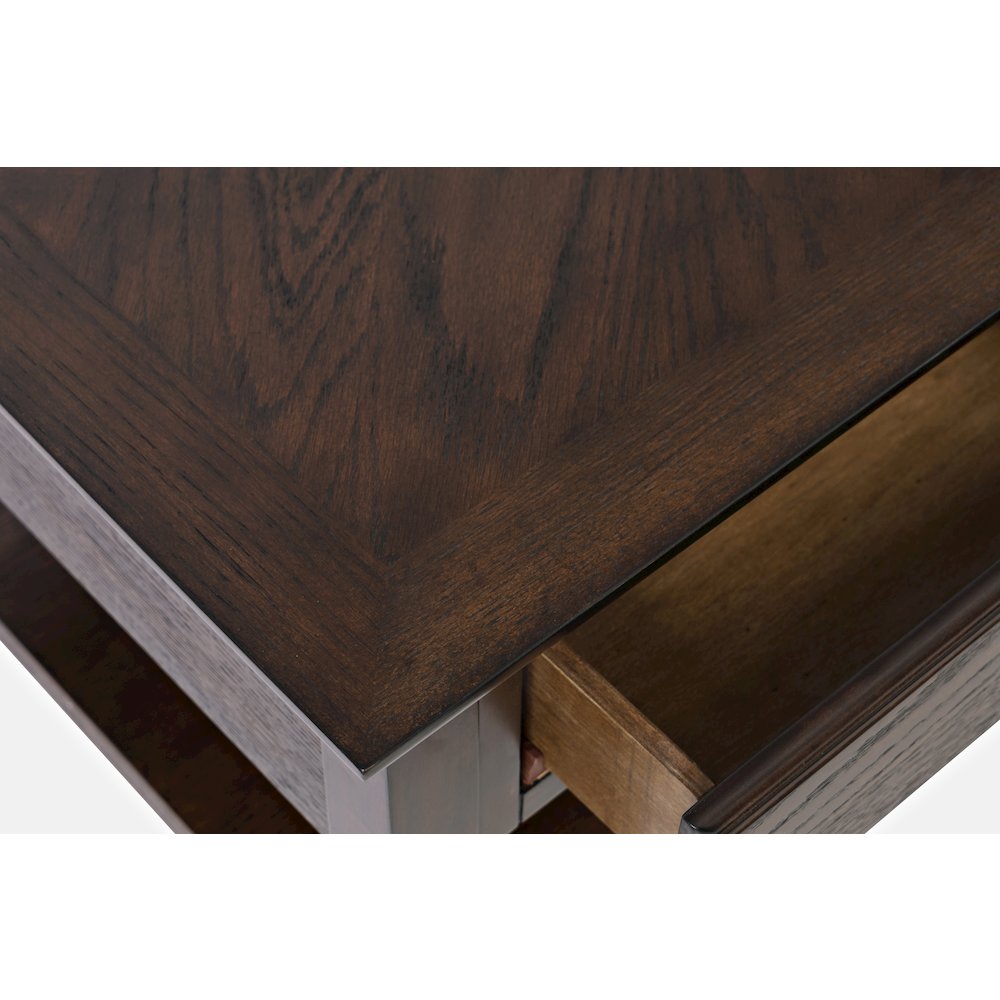 Modern Espresso Four Drawer 44" Coffee Table. Picture 4