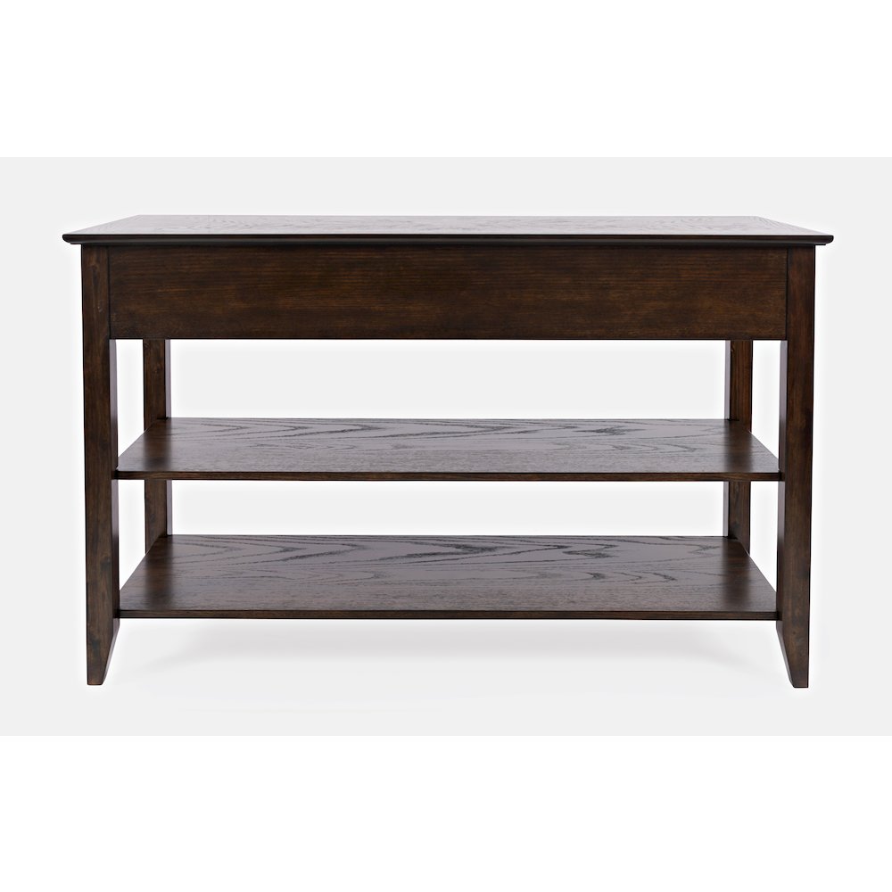 Modern Espresso Traditional 48" Sofa Console Table with Two Drawers. Picture 7