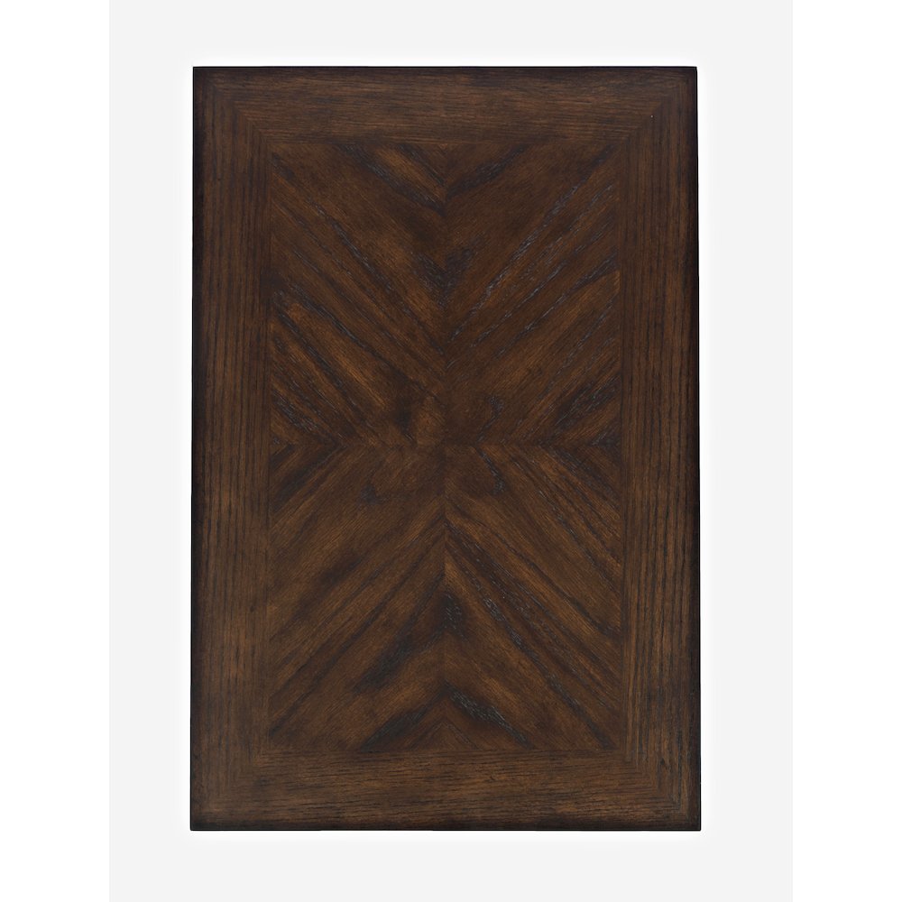 Modern Espresso Traditional Chairside End Table with Shelf and Drawer. Picture 6