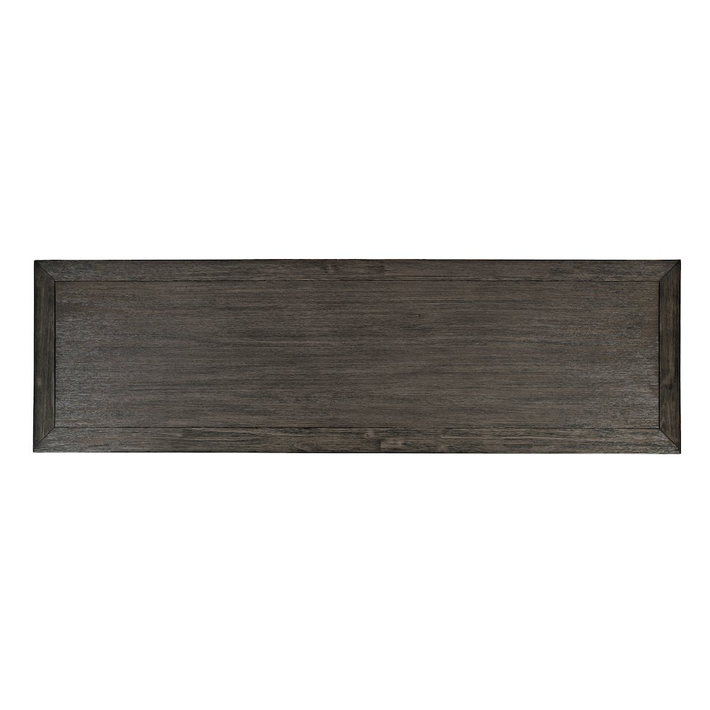 Gramercy Mid-Century Modern Chevron Three Door 60" Accent Cabinet. Picture 7