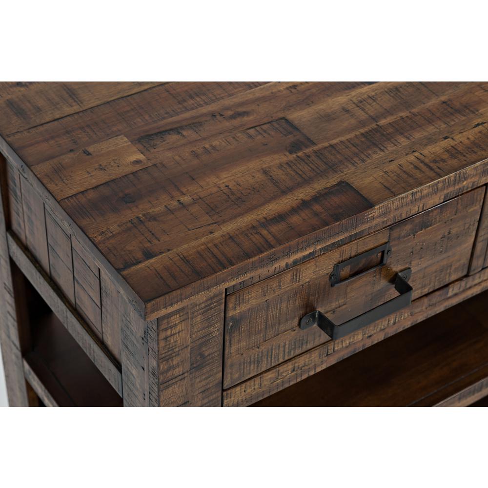 50-Inch Gray Sofa Table with Distressed Industrial Design, Acacia Construction. Picture 3
