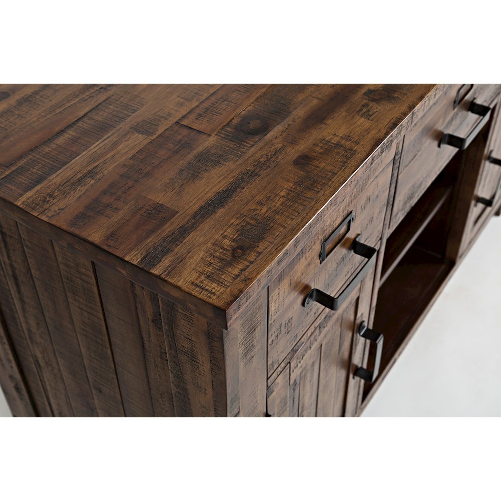 Cannon Valley Distressed Industrial 50" Media Unit. Picture 4