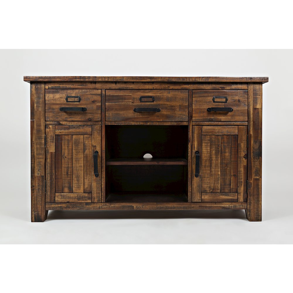 Cannon Valley Distressed Industrial 50" Media Unit. Picture 1