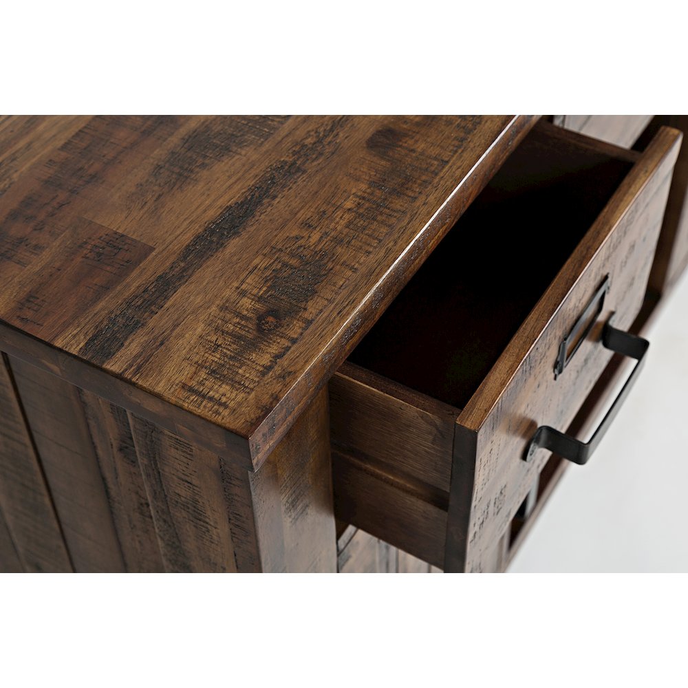 Cannon Valley Distressed Industrial 50" Media Unit. Picture 5