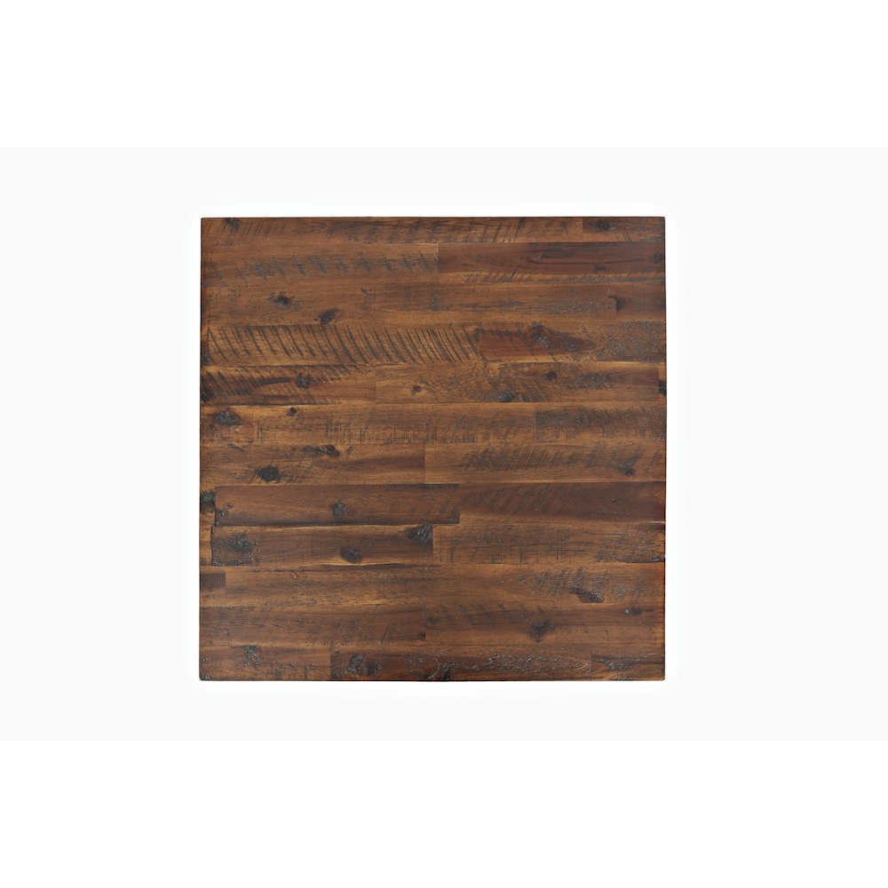 Painted Canyon Rustic Solid Acacia  End Table. Picture 6