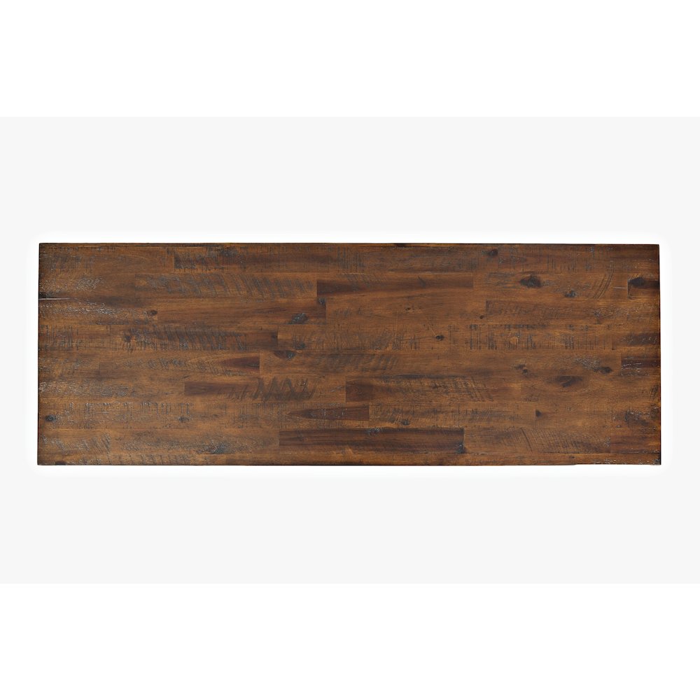 Painted Canyon Rustic Solid Acacia 50" Sofa Table. Picture 6