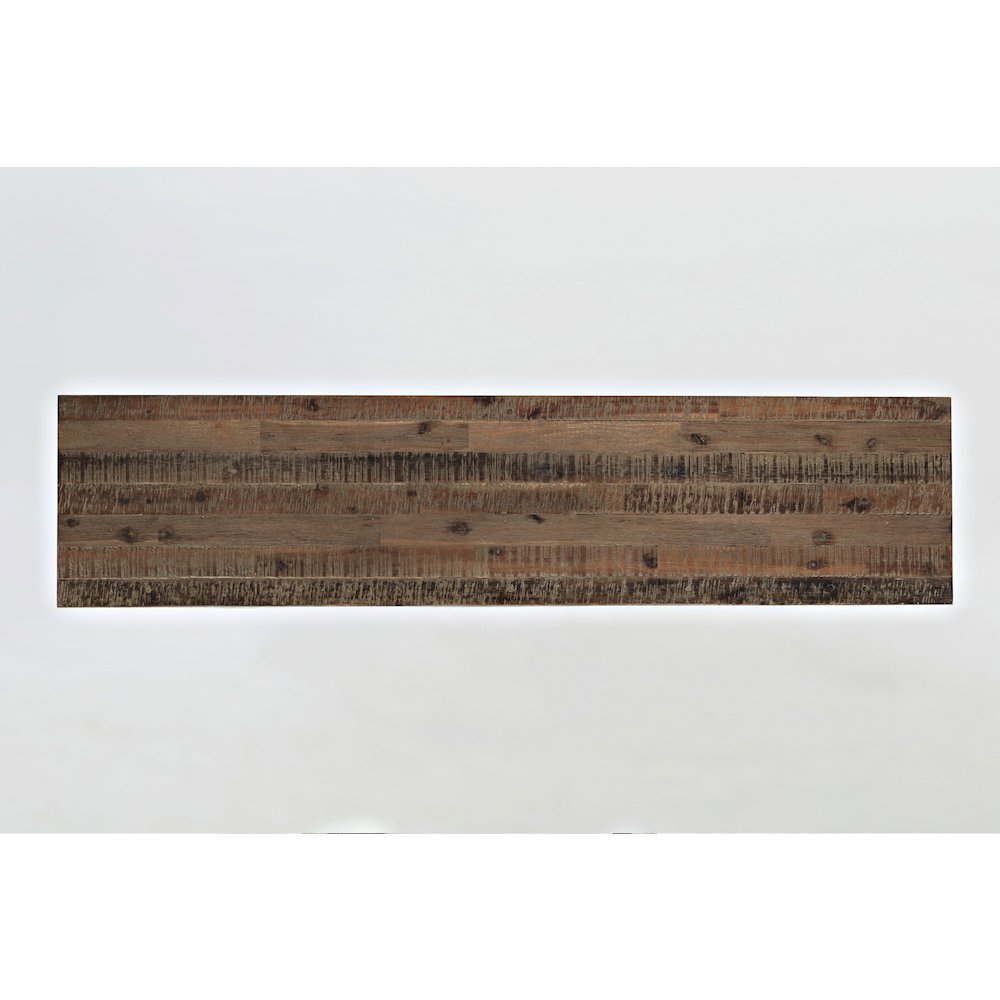 Conundrum Modern Distressed Solid Wood Bookcase. Picture 6