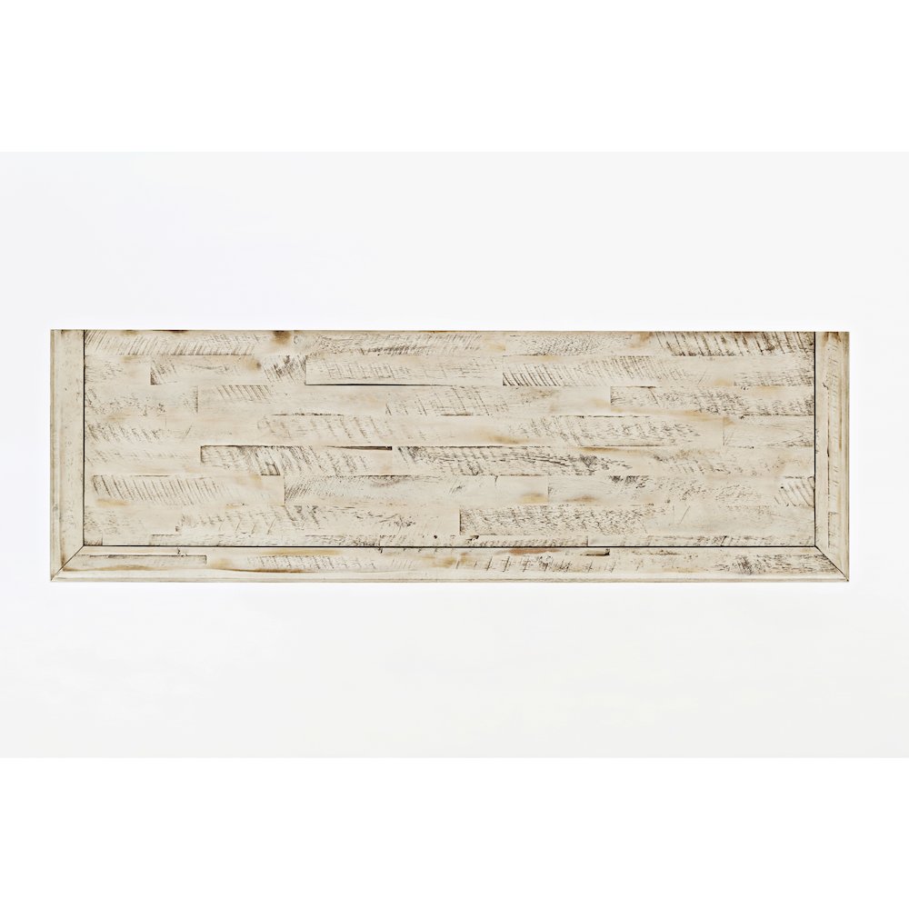 Rustic Shores 48" Coastal Distressed Acacia Four-Door Accent Cabinet. Picture 7