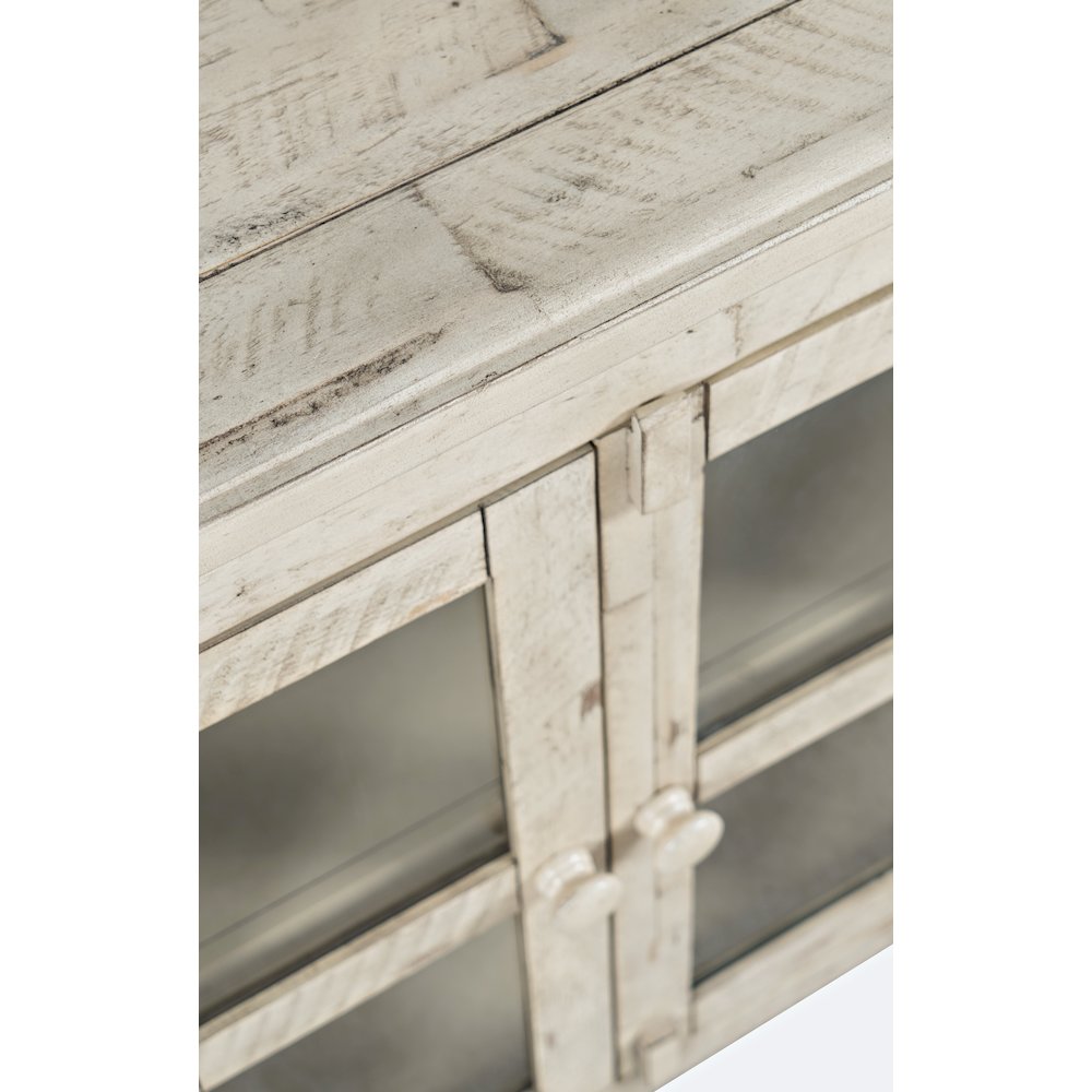 Rustic Shores 70" Coastal Distressed Acacia Six-Door Sideboard Cabinet. Picture 6