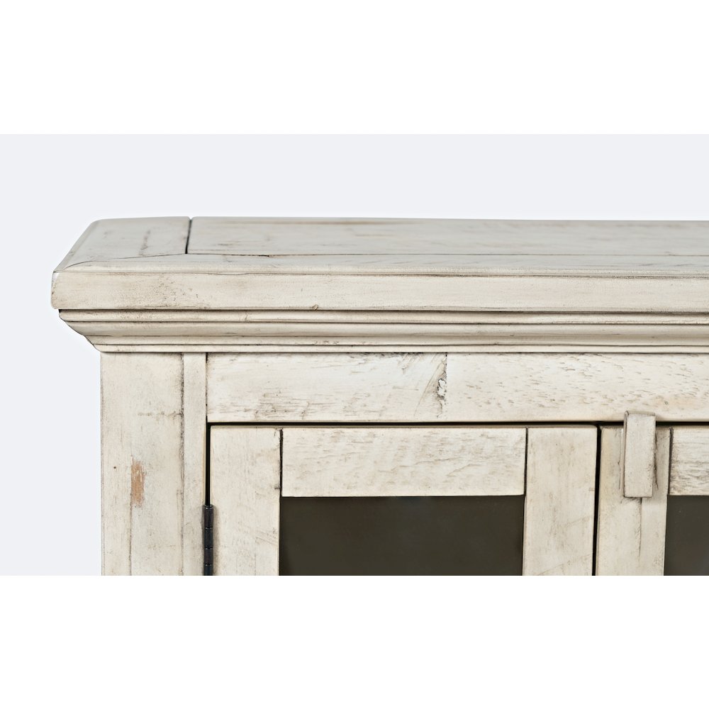 Rustic Shores 70" Coastal Distressed Acacia Six-Door Sideboard Cabinet. Picture 5