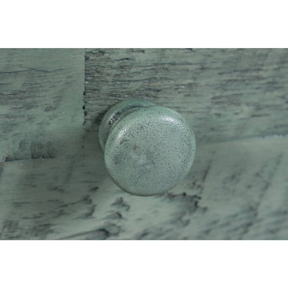 Rustic Shores Distressed Acacia USB Charging Chairside End Table. Picture 6