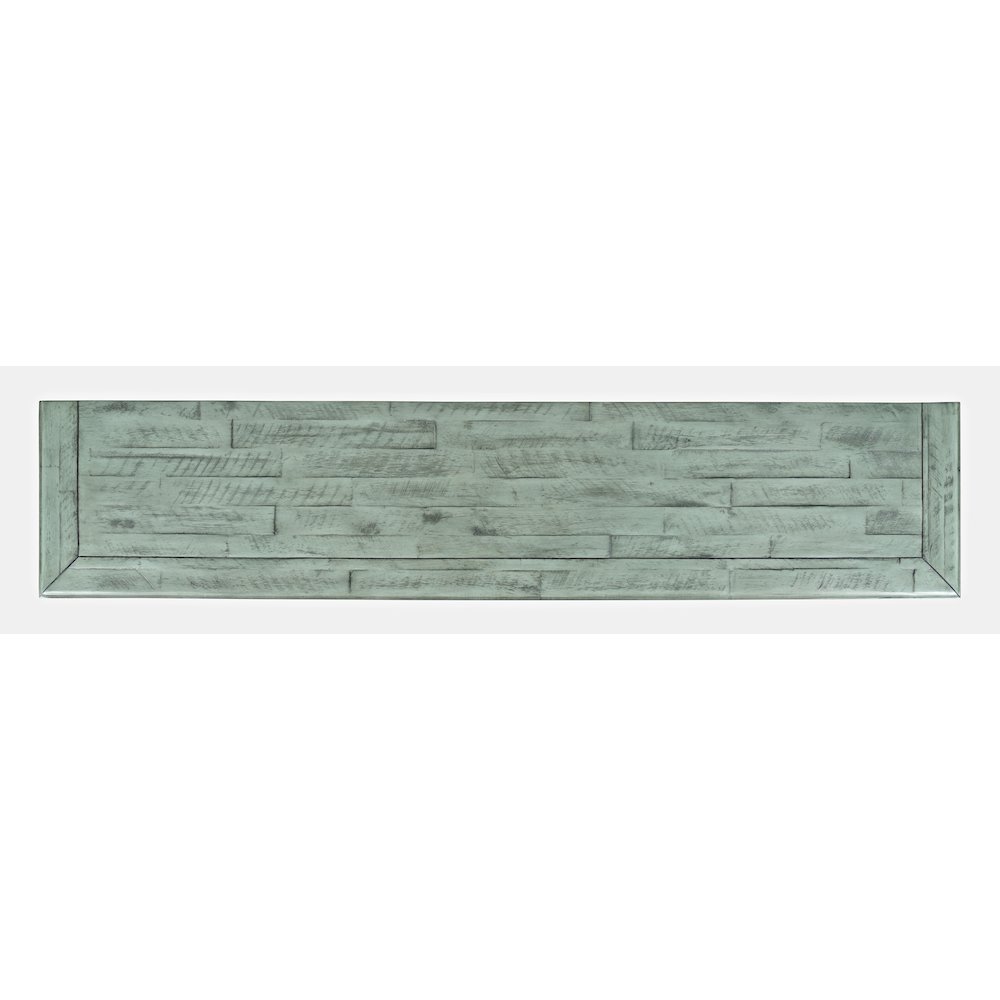 Rustic Shores 70" Coastal Distressed Acacia Six-Door Sideboard Cabinet. Picture 7