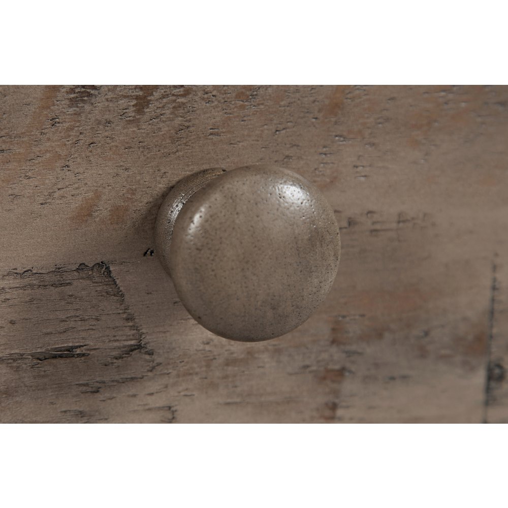 Rustic Shores Distressed Acacia USB Charging Chairside End Table. Picture 6