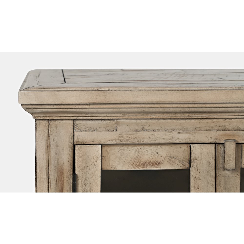 Rustic Shores 70" Coastal Distressed Acacia Six-Door Sideboard Cabinet. Picture 5